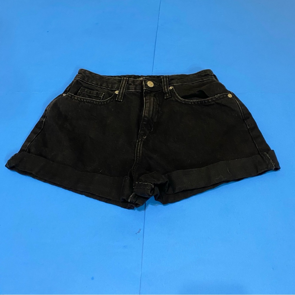 79. Wild Fable High Waist Mom Black Denim Shorts